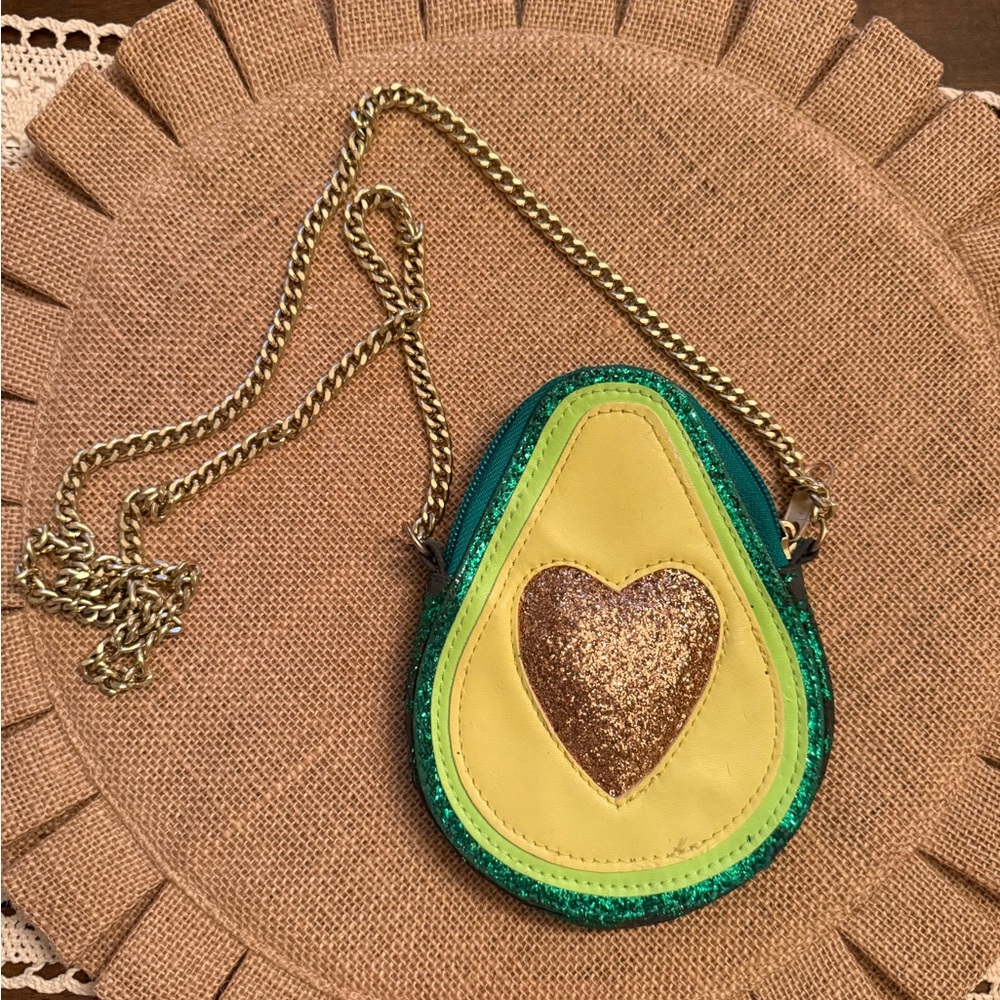 Place Green and Yellow Mini Avacado Pouch